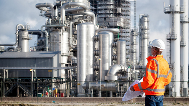 Petrochemical inspector with drawing